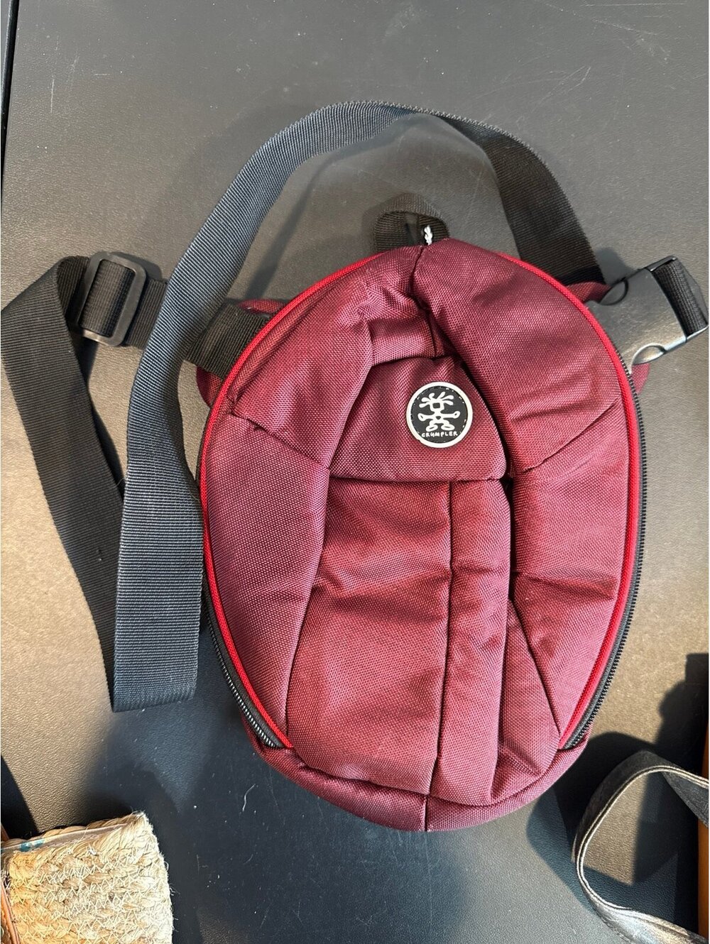 Crumpler Padded Camera Sling Bag Red Crossbody Travel Case